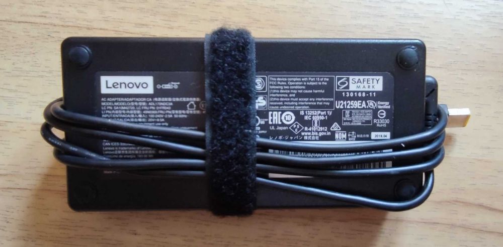 Zasilacz Lenovo 170W 8,5A 20V prostokątna wtyczka ORYGINAŁ