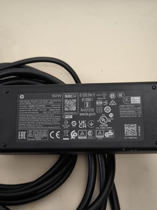 Adaptador Carregador HP Smart Power 90W original - computador ou table