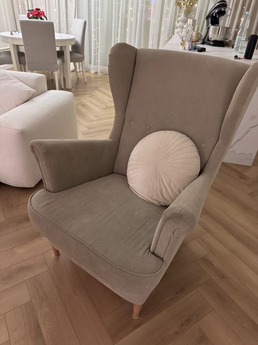 Fotel usza mk IKEA, Kelinge beżowy