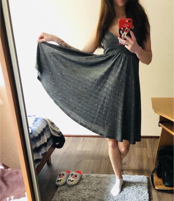 Сукня з люрексом жіноча h&m