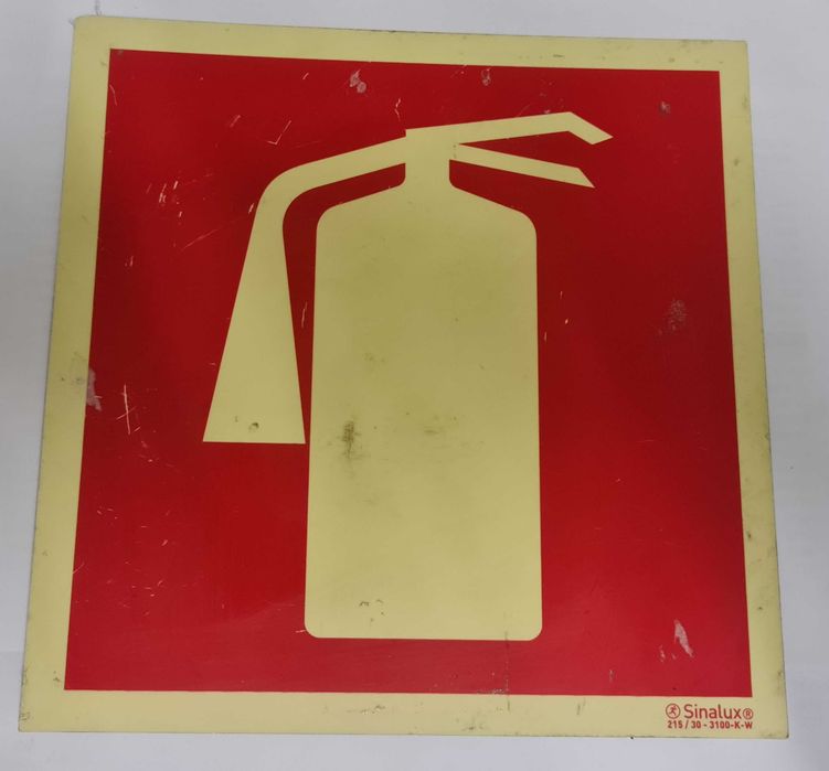 Sinalética extintor placas PVC fotoluminescentes Sinalux
