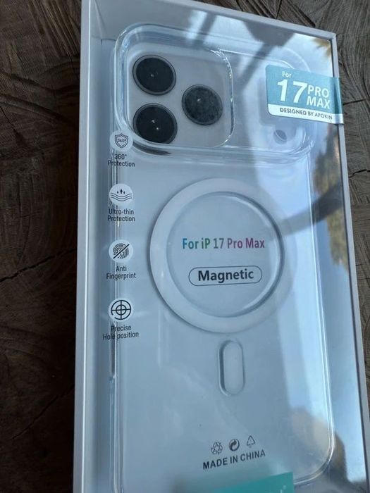 Capa / Case Premium - Apple Iphone 17 Pro Max - Transparente com MagSa