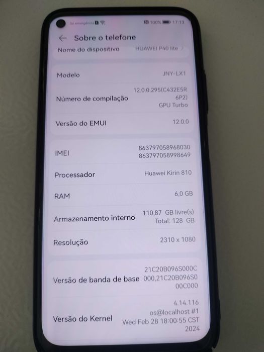 smartphone Huawei P40 lite