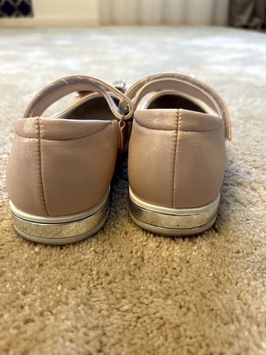 Sandały dla dziewczynki, baleriny na rzep, różowe rozm. 33