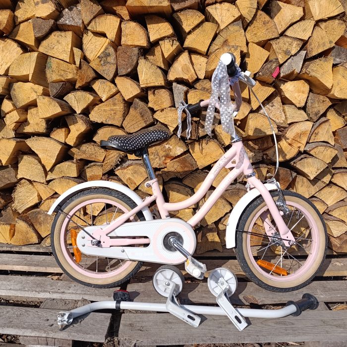 Rower dziecięcy SUN BABY Heart Bike 14 cali dla dziewczynki Różowy