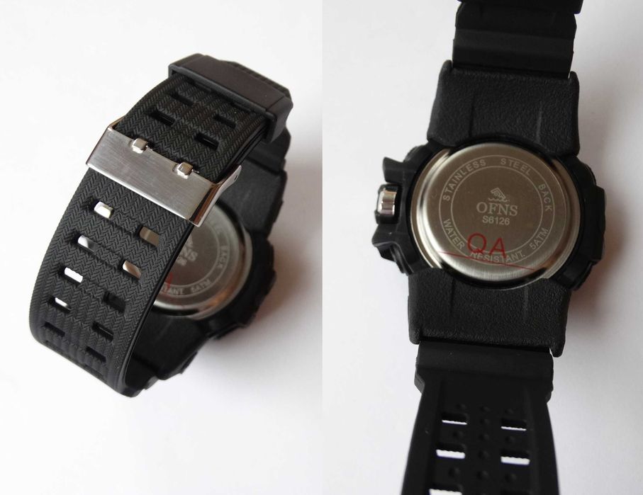 Zegarek OFNS analogowo cyfrowy elektroniczny sportowy wojskowy WR50