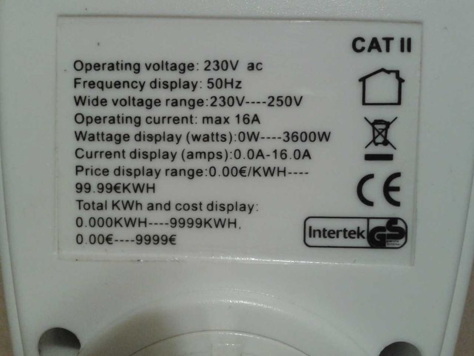 Ваттметр Intertek CAT2