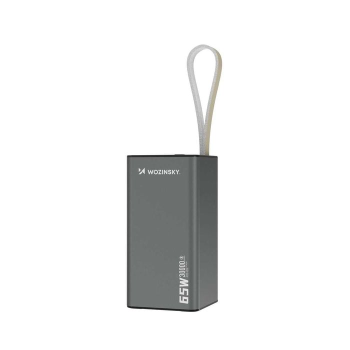 Powerbank 30000 mAh do laptopa Wozinsky 65W 3 wyjścia Power Delivery