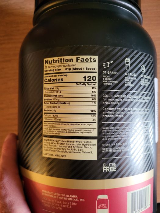 Optimum Nutrition Gold Standard 100% Whey 909 грамів банан