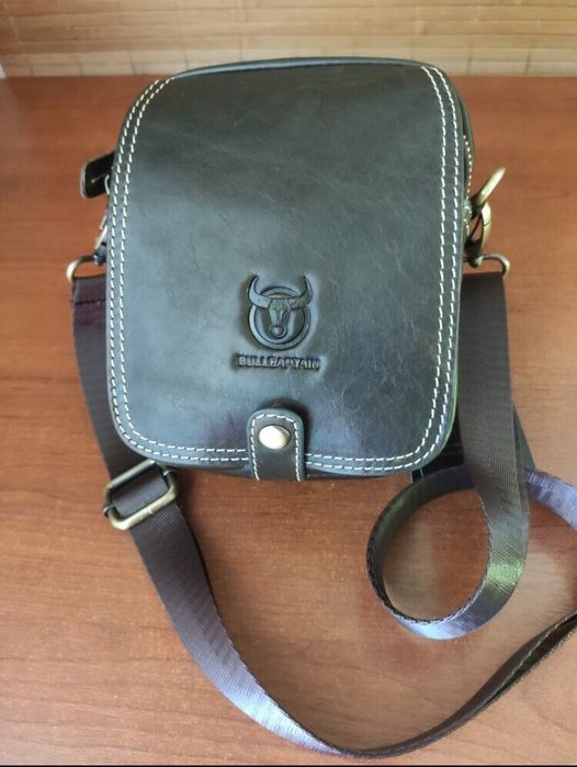 Кожаная мужская Сумка - Барсетка. Dark Brown.
Кожа. Dark Brown (Темно