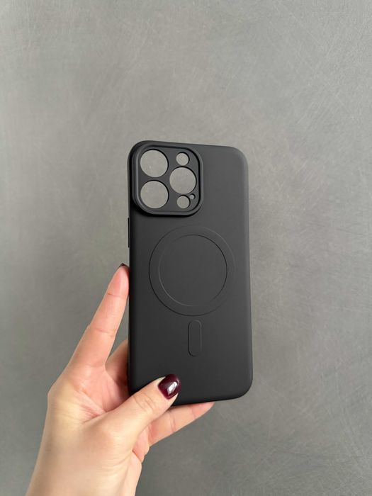 Чохол Black Soft Magsafe для iPhone 16 Pro айфон 16 про чехол софт-тач