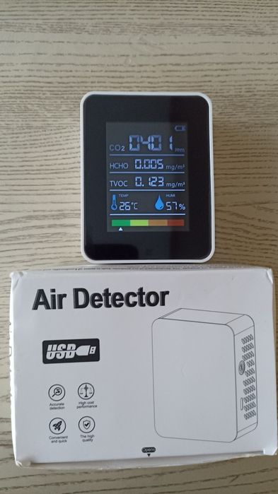 Газоаналізатор детектор повітря CO2.HCHO.TVOC