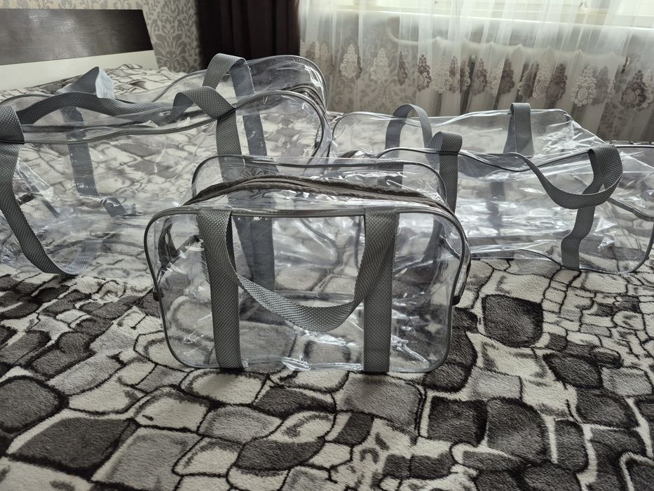 Продам прозорі сумки в пологовий