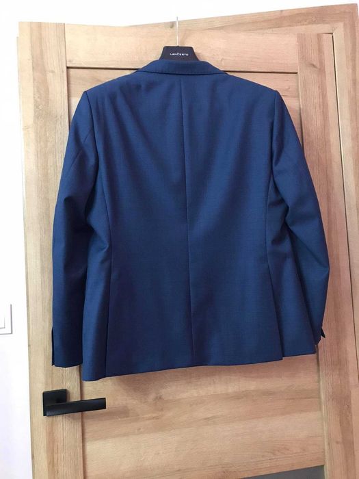 garnitur męski wełniany granatowy LANCERTO