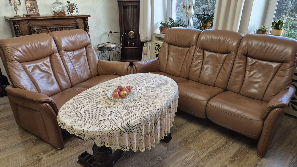 Wypoczynek skórzany 3+2+1 himolla z funkcją relax AKTUALNE