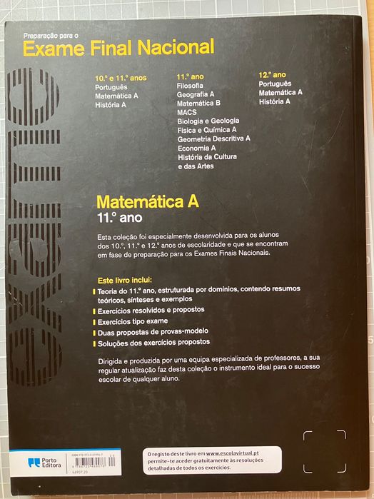Preparação para o Exame Final Nacional de Matemática A 11.º Ano