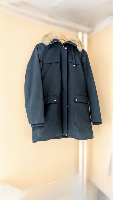 Kurtka  zimowa navy z miśkiem Esprit