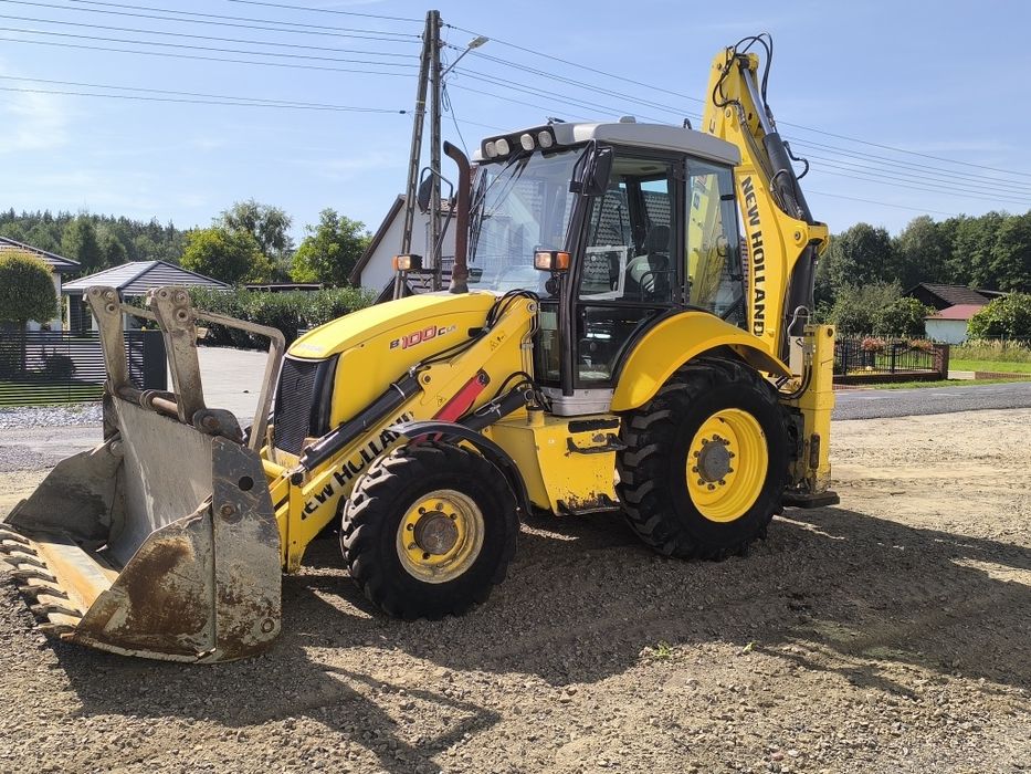 New holland B100 2015rok krokodyl leteskop 4x4 super stan JCB 3cx Cat 428 case 590 koparko ładowarka