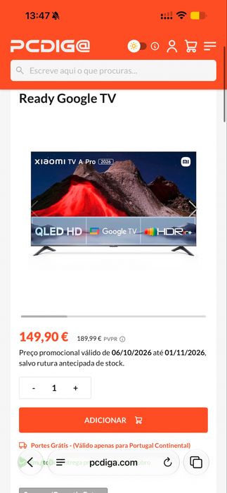 TV tela quebrada nova