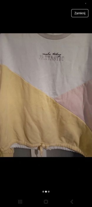 #H&M bluza żółta biała