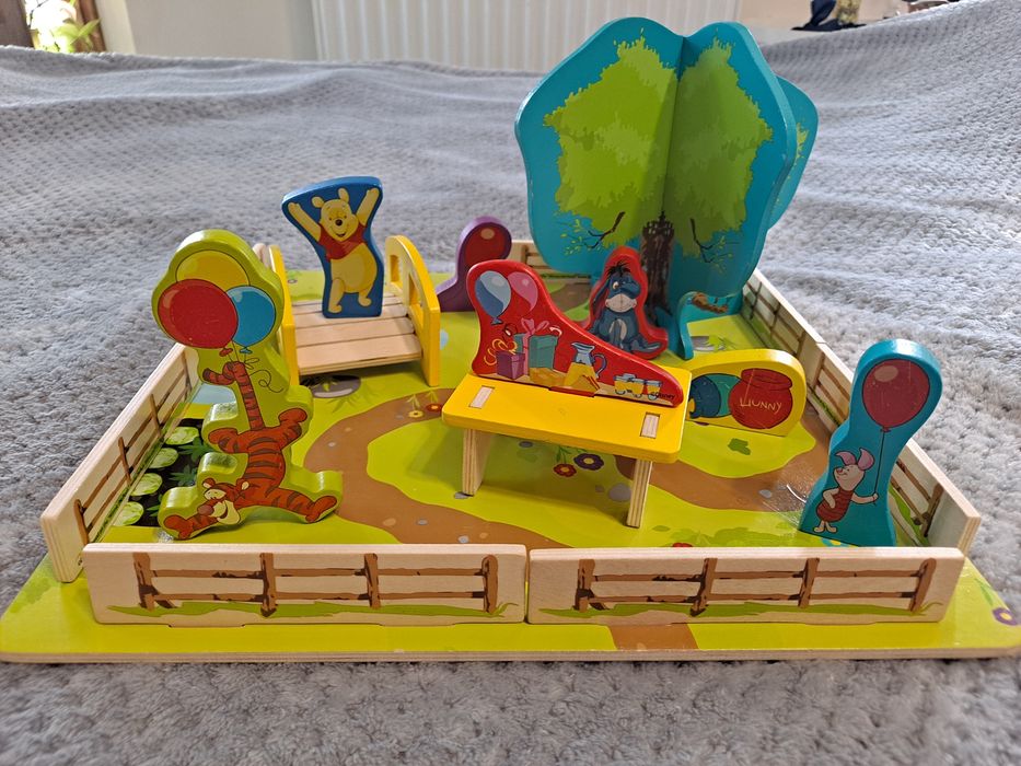 Drewniana układanka 3D Playtive Kubuś Puchatek urodziny