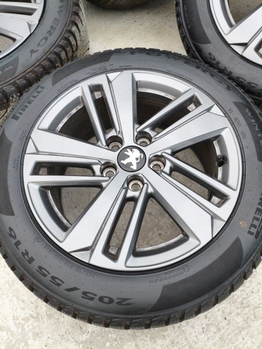 Koła zimowe Peugeot 308 205/55/16 5x108 Oryginał Jak nowe Pewne !