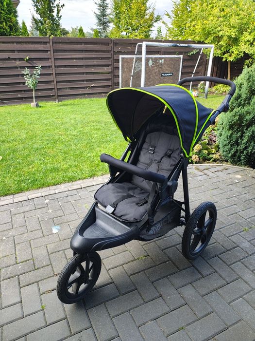 HAUCK RUNNER Wózek  spacerowy / biegowy black neon