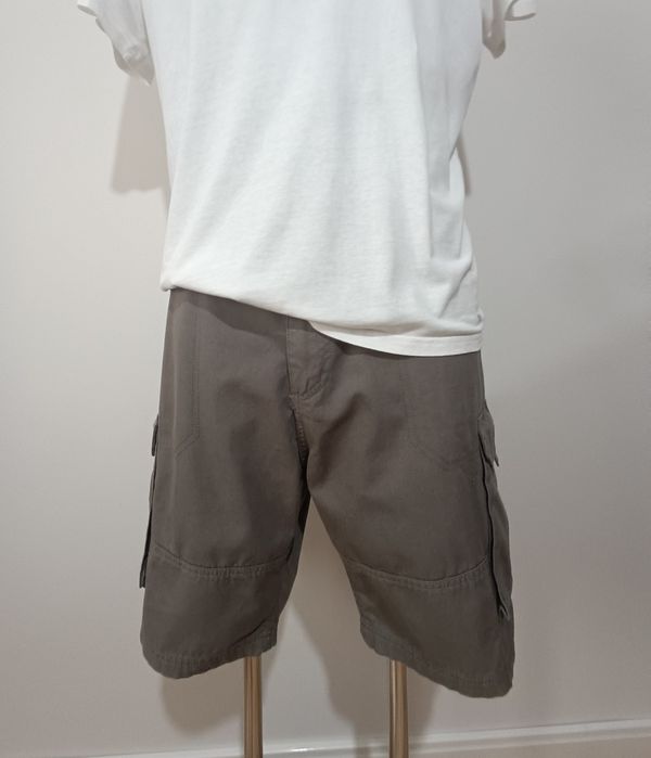 Oliwkowe męskie spodenki szorty cargo Denim Co używane XL/XXL