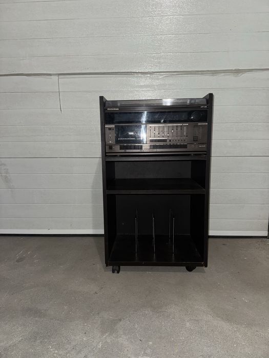 Radio cassete e leitor de vinil