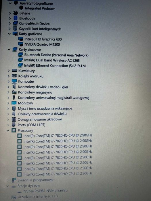 Laptop Dell Precision 7520 i7 16GB 512SSD - 15,6