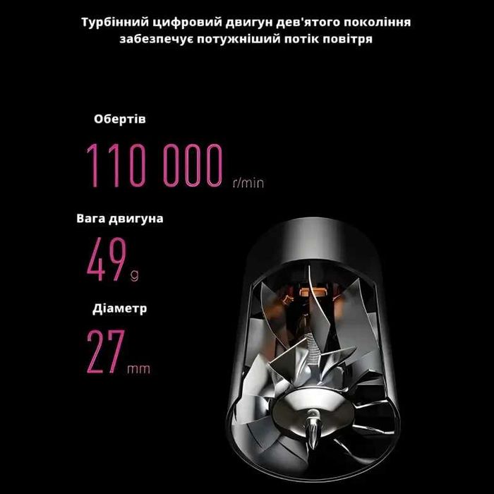 Фен Super Hair Dryer Dyson, 5 насадок