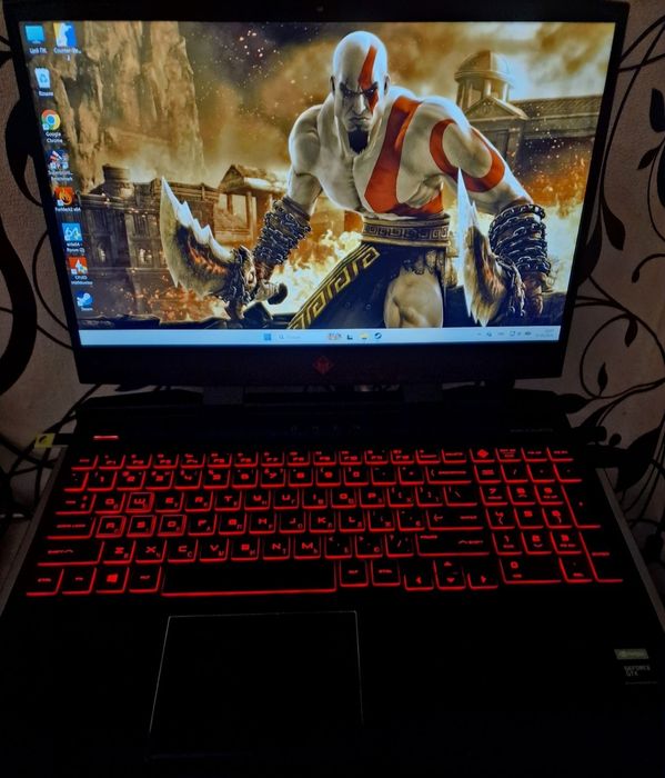 HP Omen 15 i7-9750H GTX 1660 Ti 6GB 16GB RAM 256GB SSD NVMe Ігровий ноутбук для GTA V CS2 Warzone Cyberpunk . Игровой