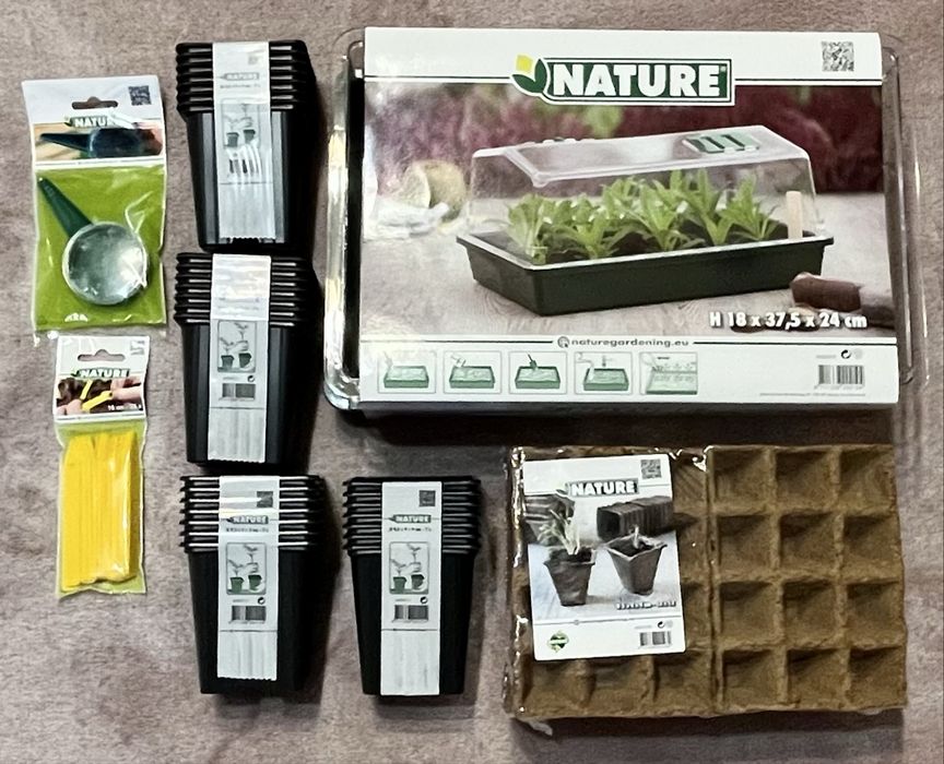 Zestaw z mini szklarnią Nature