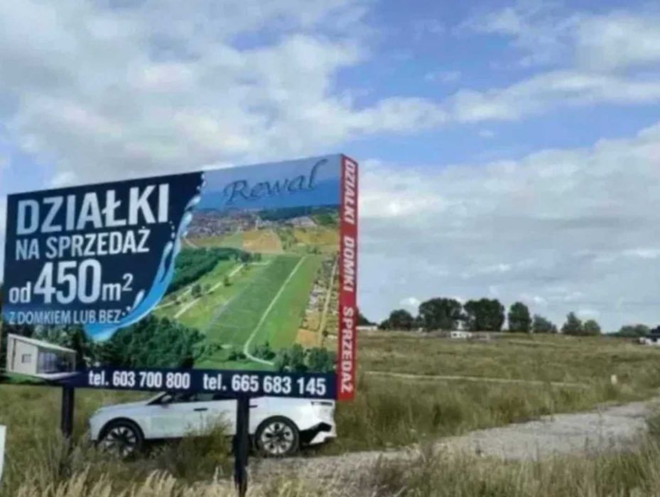 Rewal Działka nad morzem 1200 m od plaży prąd i drogi raty