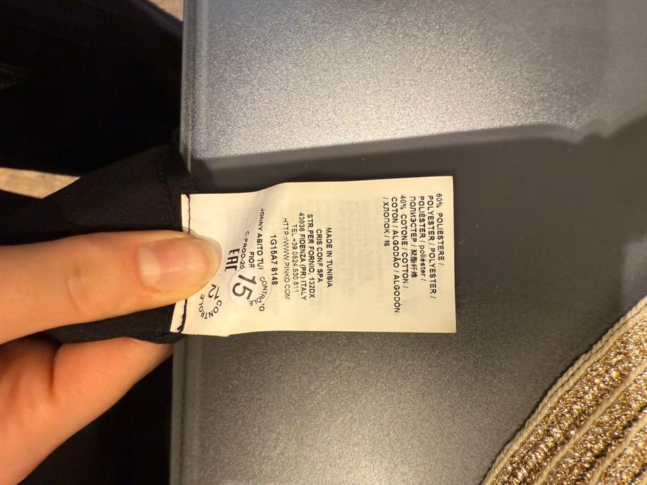 Czarna sukienka wieczorowa PINKO