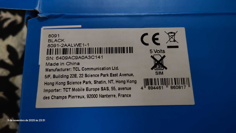 Teclado para tablet Alcatel 1T10