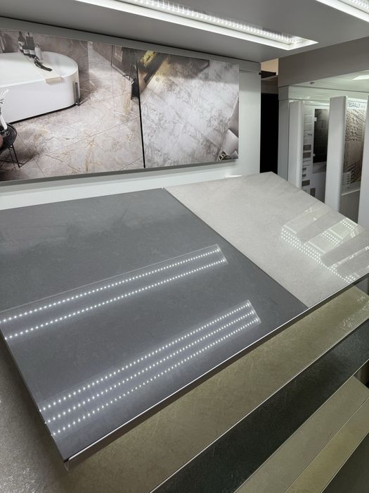 Płytki Gres 59,8 x 59,8 cm POLER Doblo Grafit i Szary Gatunek 1