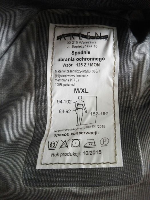 Spodnie wojskowe Oryginał. Rozmiar M/XL.  92/186  NOWE !  TANIO !