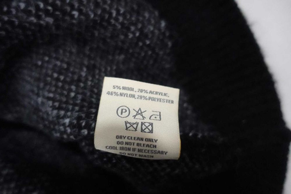 Sweter Trendt Vision Moher Wełna Czarny Boxy Opium Szeroki Nowy Rozmiar XXL