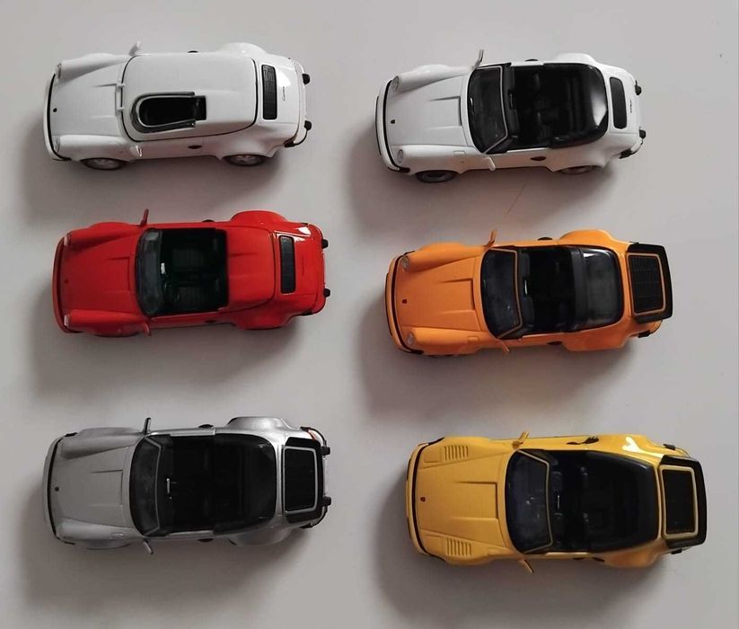 Vendo miniaturas da minha coleção 1/43.  Porsche, 1-43. 25€ cada.
