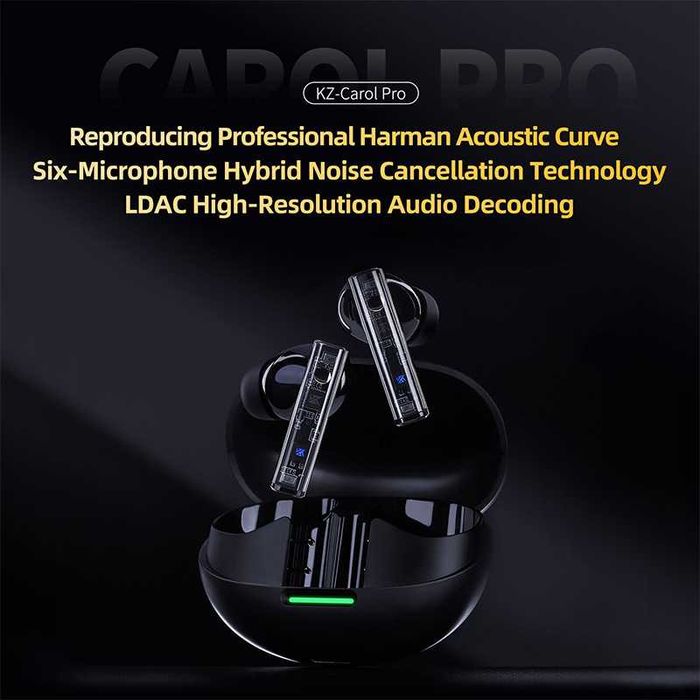 ‼️ KZ Carol Pro [new 2025] - TWS наушники с BT5.4 ANC LDAC до 990 кб/с