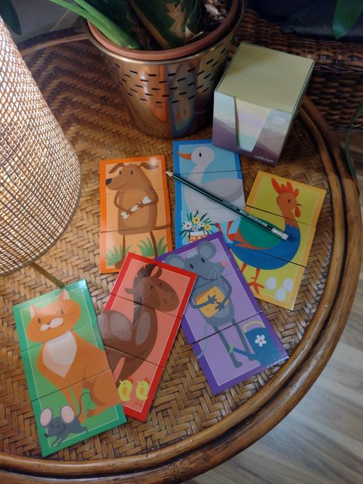 Gra Mix Match dla dzieci 3+ Toy Universe: zwierzęta na wsi