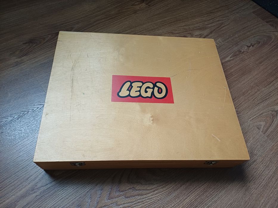 Lego drewniana skrzynia sorter - lata 70, 80