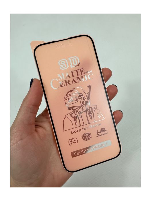 Защитное стекло на айфон, iphone 14 pro матовая керамика