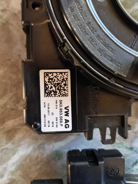 Подрулевой шлейф, шлейф руля 5K0953569 VW, Skoda