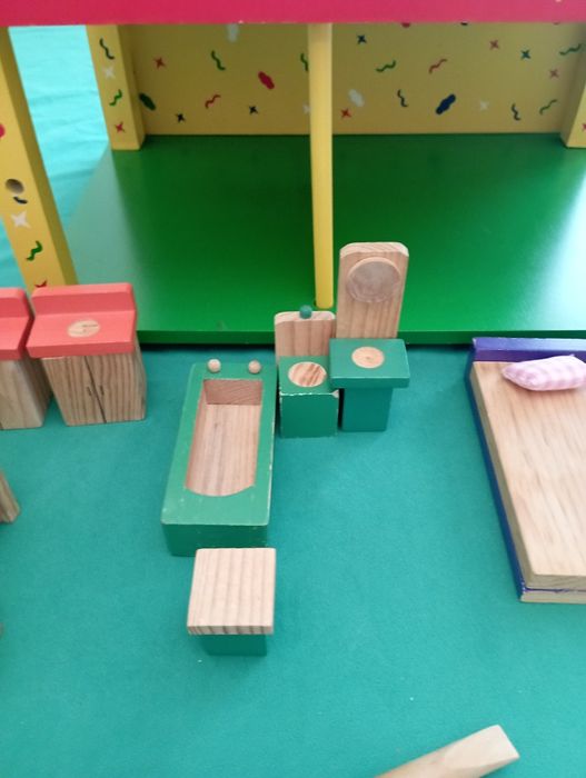 Дерев'яні меблі для іграшок ляльок