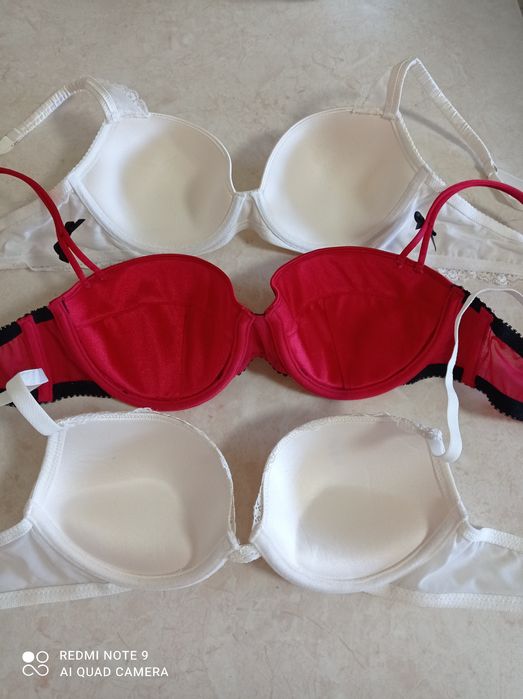 Nowy stanik biustonosz 75 B zestaw 3 sztuki