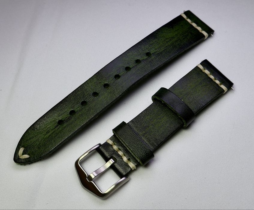 Nowy skórzany pasek do zegarka (20mm)