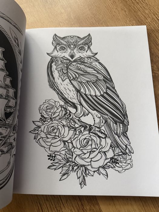 Kolorowanka antystresowa dla dorosłych Tatuaże