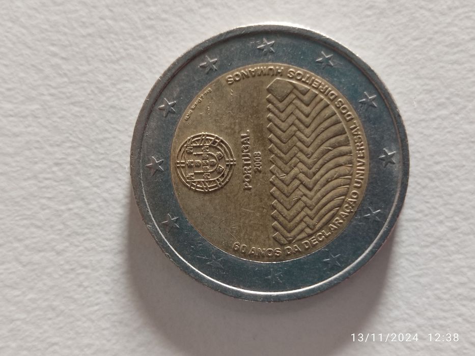 Moedas raras de 2€ e de 1€